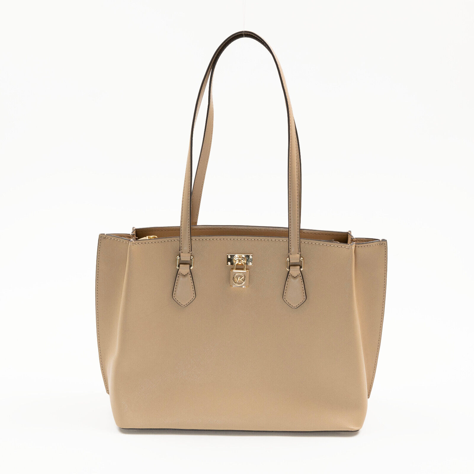 Michael Michael Kors Ruby Large Leather Tote Camel (Pre-Owned/As Pictured)